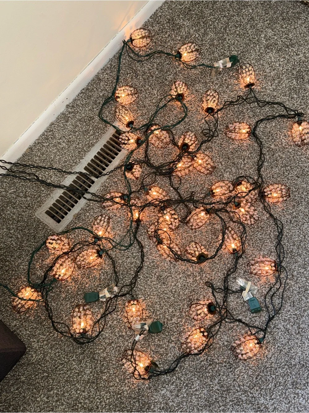 6 feet string light beaded balls 4 strings
